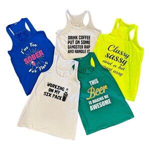 Bella Flowy Tanks, Lot of 5, Small, GUC!
